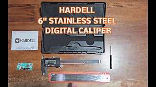 HARDELL 6 Inch Stainless Steel Digital Caliper, Auto Off, Case