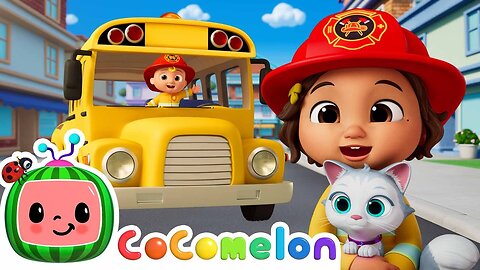 Wheels on the Bus - Rocket Rescue! | CoComelon Nursery Rhymes & Kids Songs
