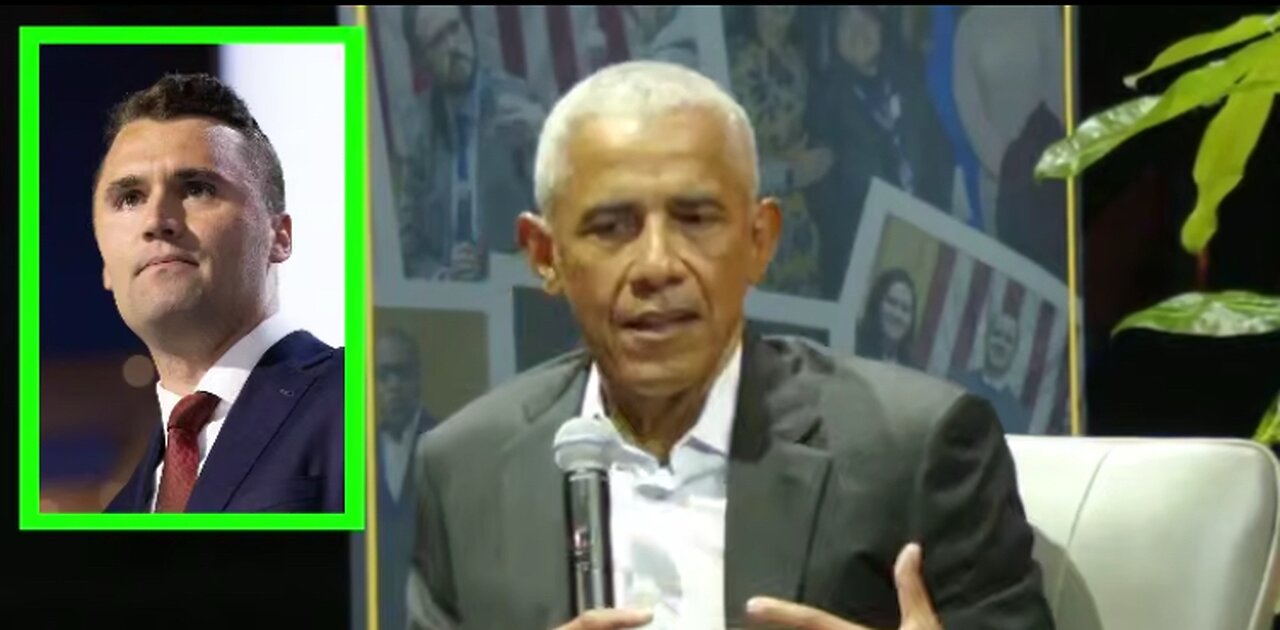 Obama signals for audience to STOP CLAPPING after saying Charlie Kirk’s ideas were ‘wrong’