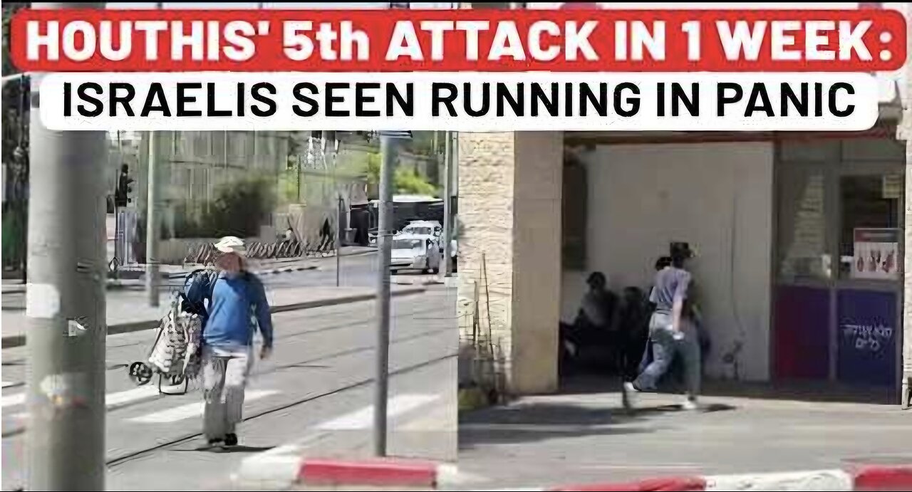 Houthis 5th Attack On Israel In 1 Week: Israelis Run In Panic; Air Blockade Succeeds As USA Exits