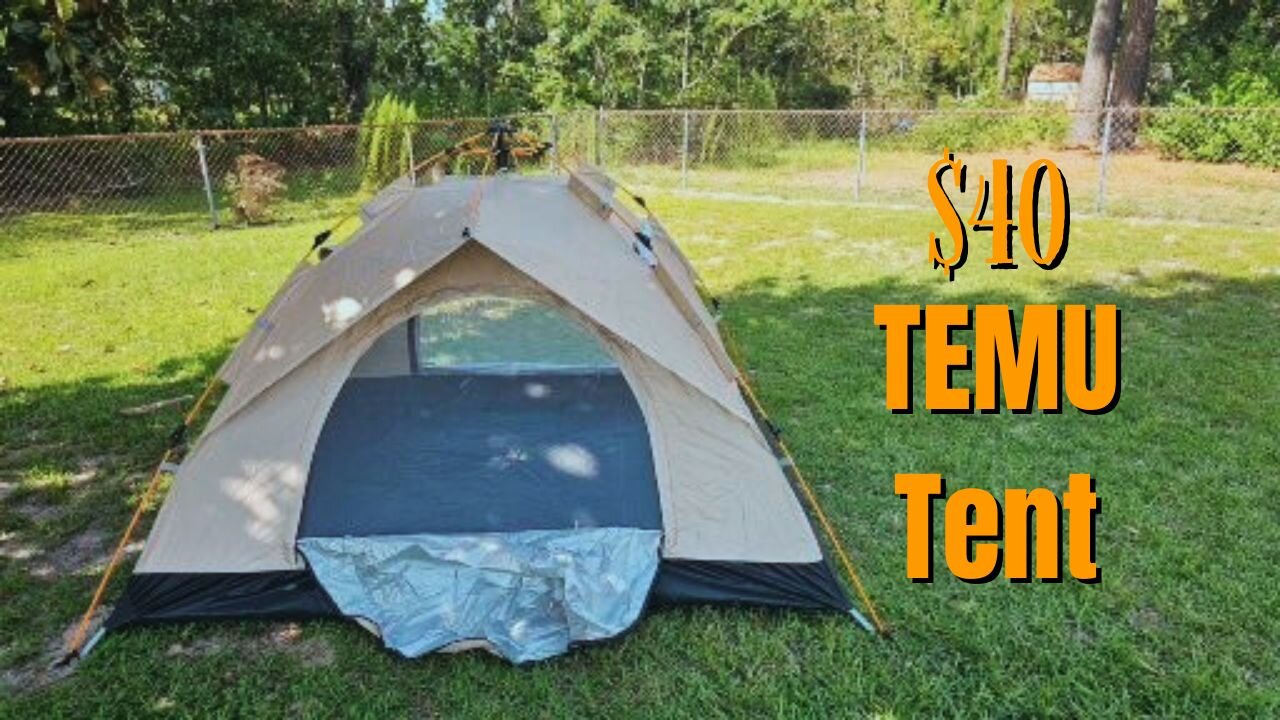 Backyard Camping In My TEMU Tent
