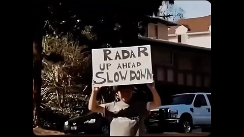 Be careful radar up ahead
