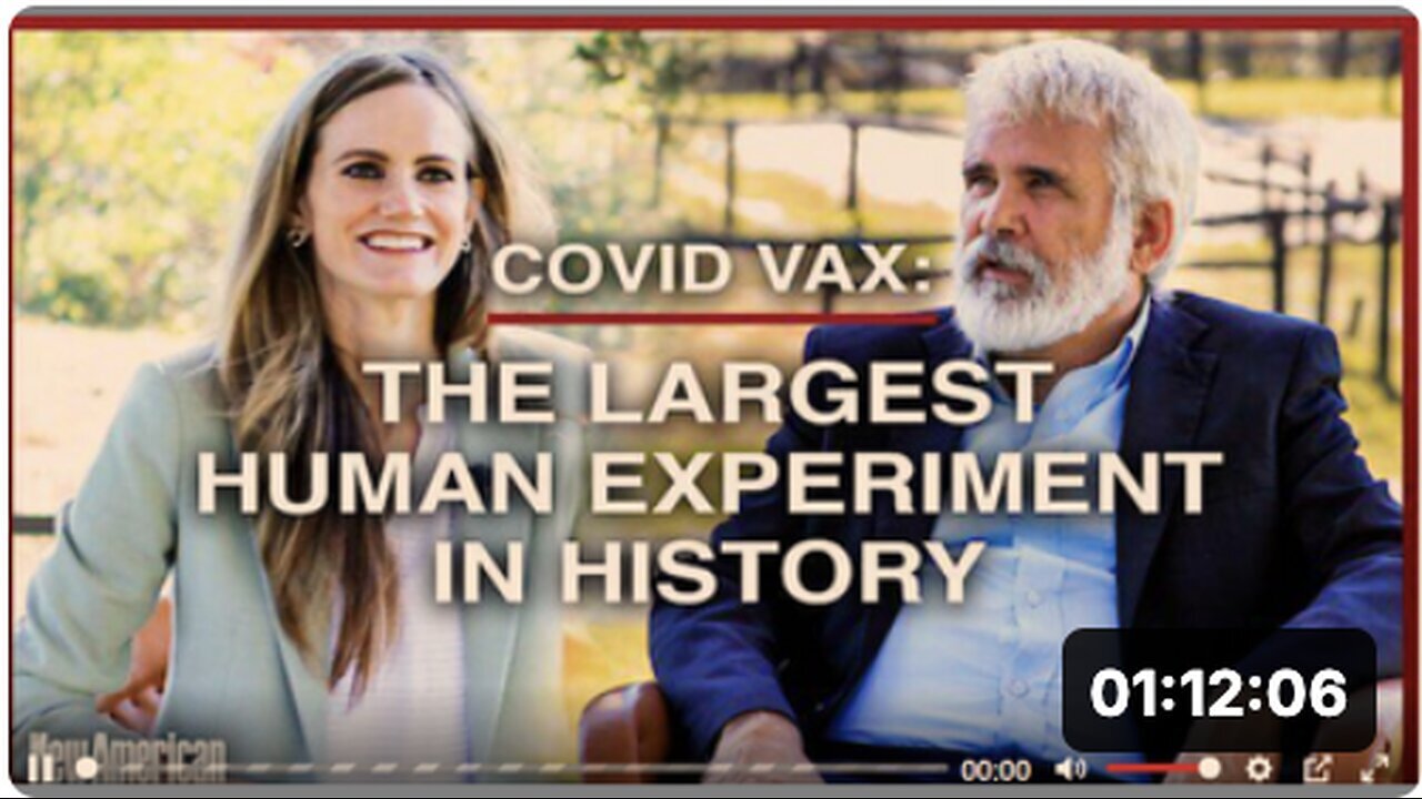 "Dr. Robert Malone: 'Human History's Largest Experiment on Humans'"
