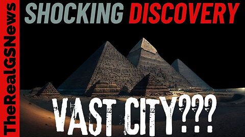 🚨 SOMETHING BIG WAS FOUND UNDER THE GIZA PYRAMID... 'VAST CITY'