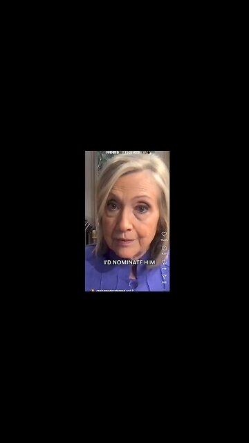 Hillary: “If Donald Trump negotiates end to Putin's war ...I'll nominate him Nobel Peace Prize