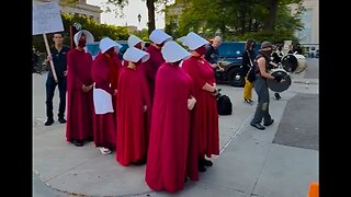 Leftist Loons In Handmaid Costumes, Rainbow Flags Throw Tantrum To Shut Down TPUSA At U Of Minnesota