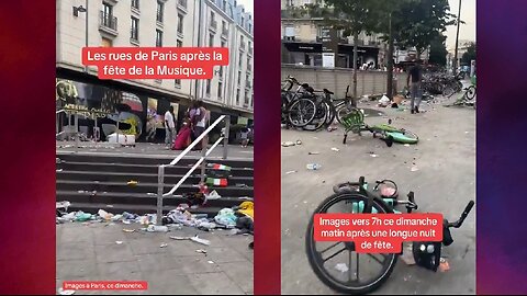 The streets of the French Capital. This is Paris today.