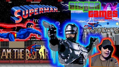 Bingen TV Games//Super man and Robo Cop Arcade Double Extended Feature Free Speech Deluxe Edition
