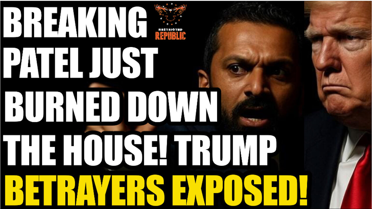 Breaking! Patel Just Burned Down the House! Trump Betrayers Exposed! “All Hell Broke Loose”!