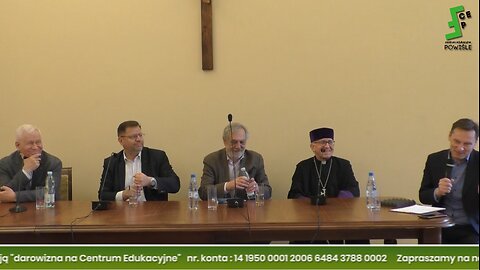 Ks.Naumowicz, M.Jurek, W.Repetowicz, J.Abgarowicz, K Ziemiec: panel 110 rocznica Ludobójstwa Ormian