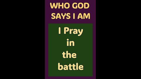 I PRAY IN THE BATTLE #wordofgod #love #Jesus #pray #wisdom #God #peace #anxious #battle