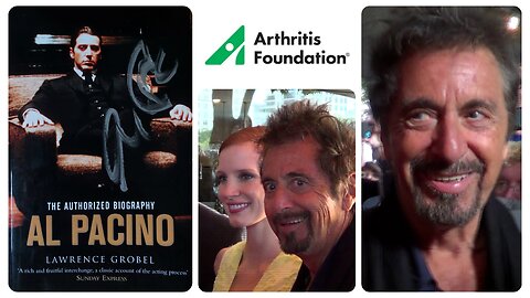 AL PACINO ⭐️ signed biography donated to the Arthritis Foundation 🤍💚 in California USA (28/5/21)