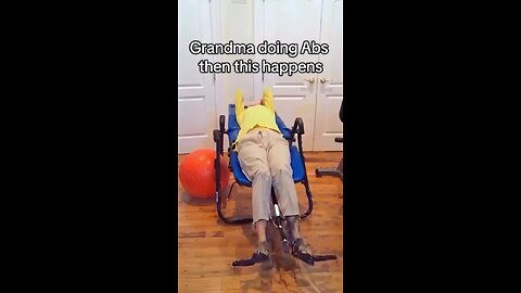 Grandma doing abs then this happens 😳😳