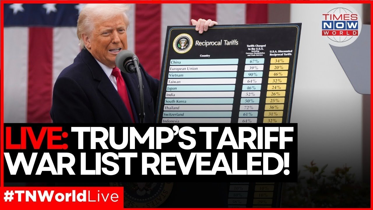 LIVE | Trump’s tariff bombshell: Over 180 countries hit—Europe and Asia crushed! | Times Now World