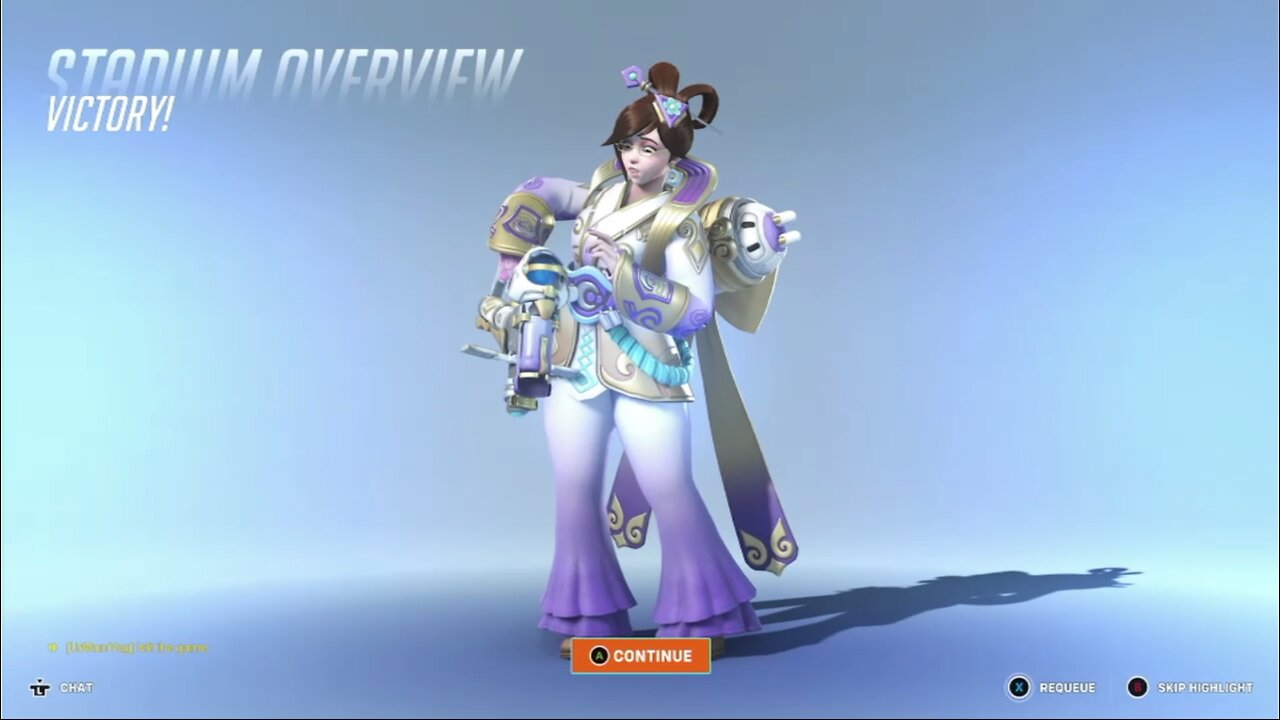 First time Mei in stadium. We got a bunch of leavers again