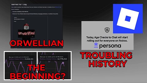 Roblox goes ORWELLIAN, Persona's Troubling History Revisited & Roblox's CCU DECLINE