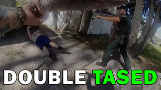 Suspect Holding Knife And Making Threats At Kids Double Tased By Officers! LEO Round Table S10E222