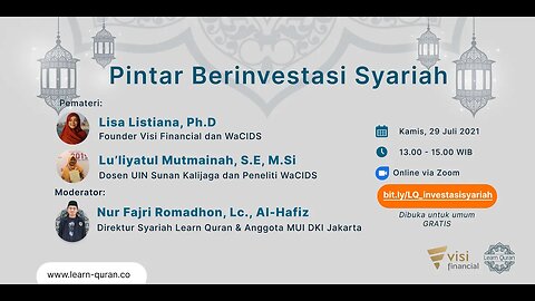20210729 - Pintar Berinvestasi Syariah - Visi Financial x Learn Quran