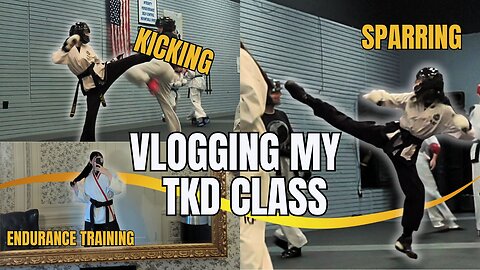 TRAIN WITH ME | Vlogging My ITF Taekwondo Class *LOTS OF SPARRING* | Ms Verga #blackbelt #tkd