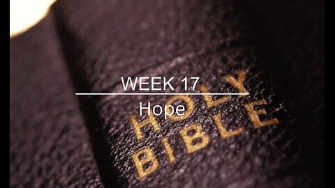 CWW Week 17 - Hope