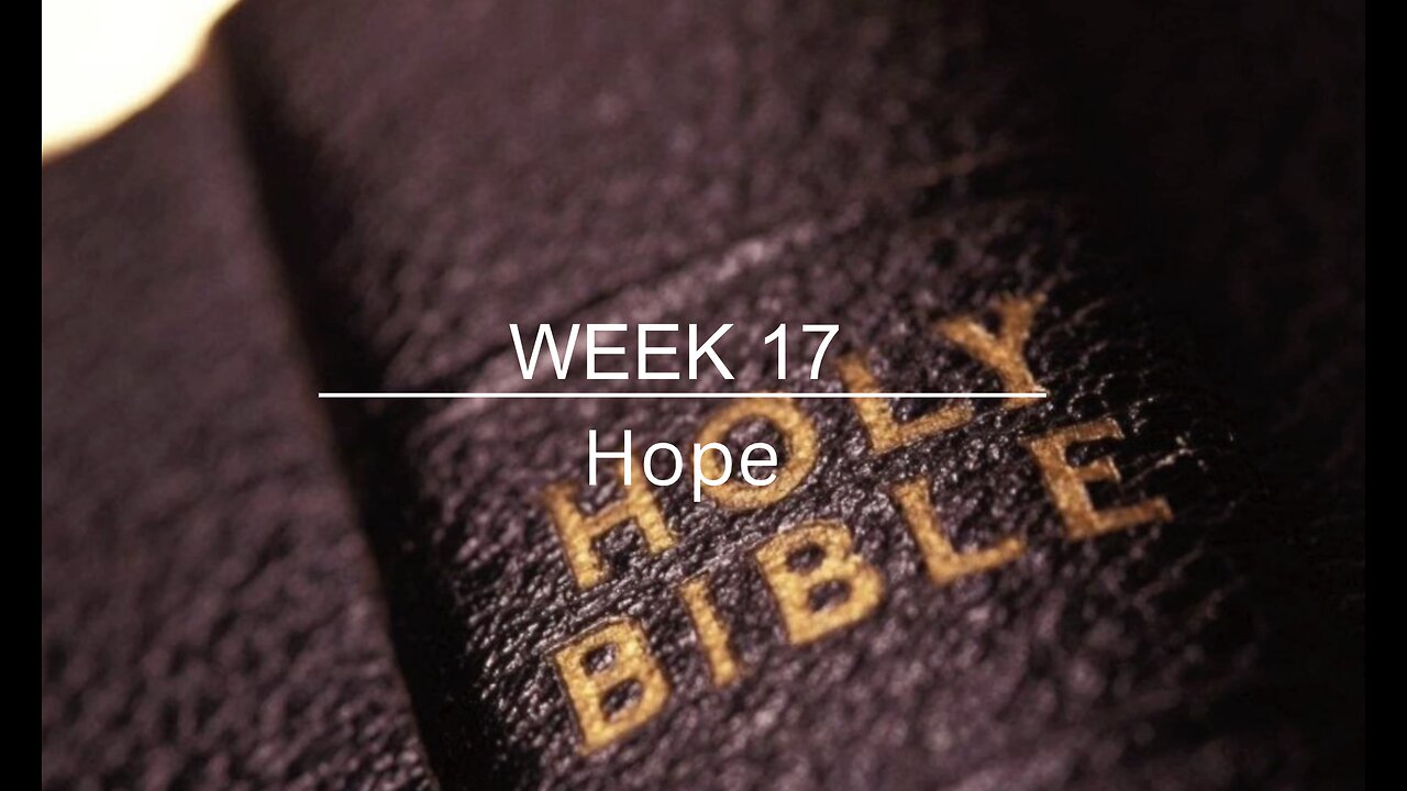 CWW Week 17 - Hope