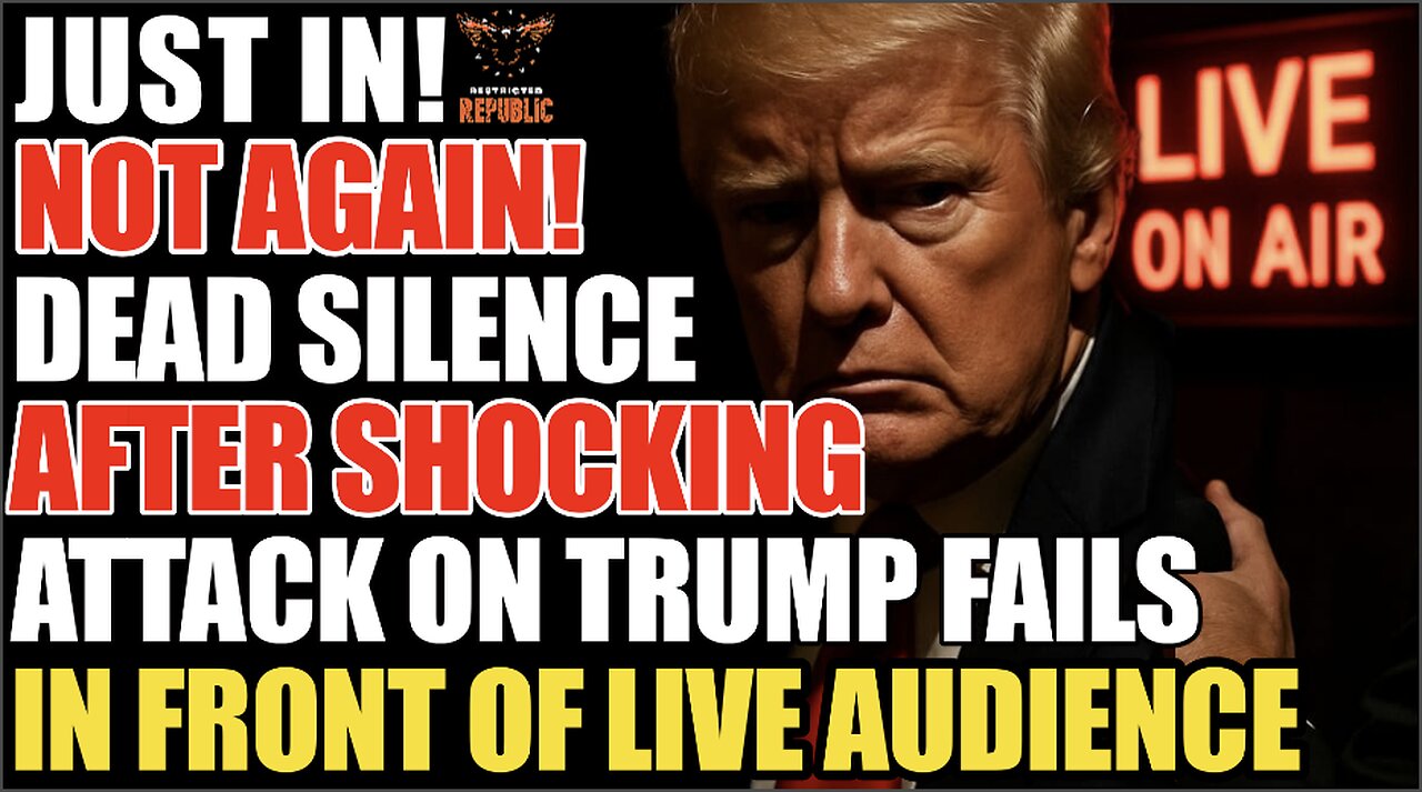 NOT AGAIN! DEAD SILENCE After SHOCKING Attack on Trump Fails in Front of Live Audience!