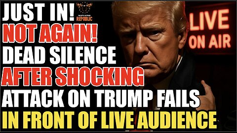 NOT AGAIN! DEAD SILENCE After SHOCKING Attack on Trump Fails in Front of Live Audience!