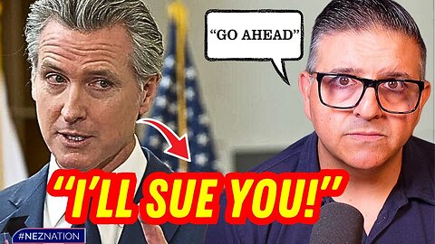 Gavin Newsom doesn't want YOU to SEE THIS! Threatens to SUE ME!