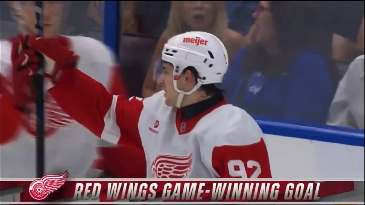 Red Wings Report - goal compilation from 4-3 OT win over Lightning