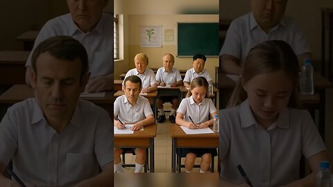 Macron & Kim Caught Sleeping In Brigitte‘s Class‍