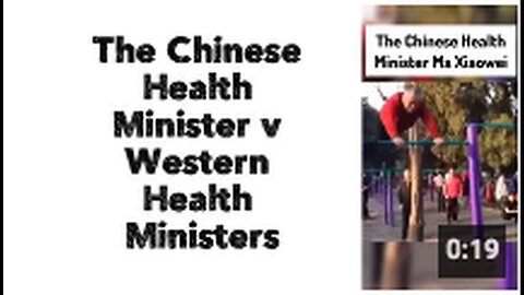 "Comparing Chinese Health Minister with Western Health Ministers"