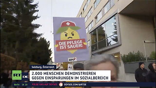 Pflegekräfte in Salzburg protestieren gegen Sparpläne der Regierung