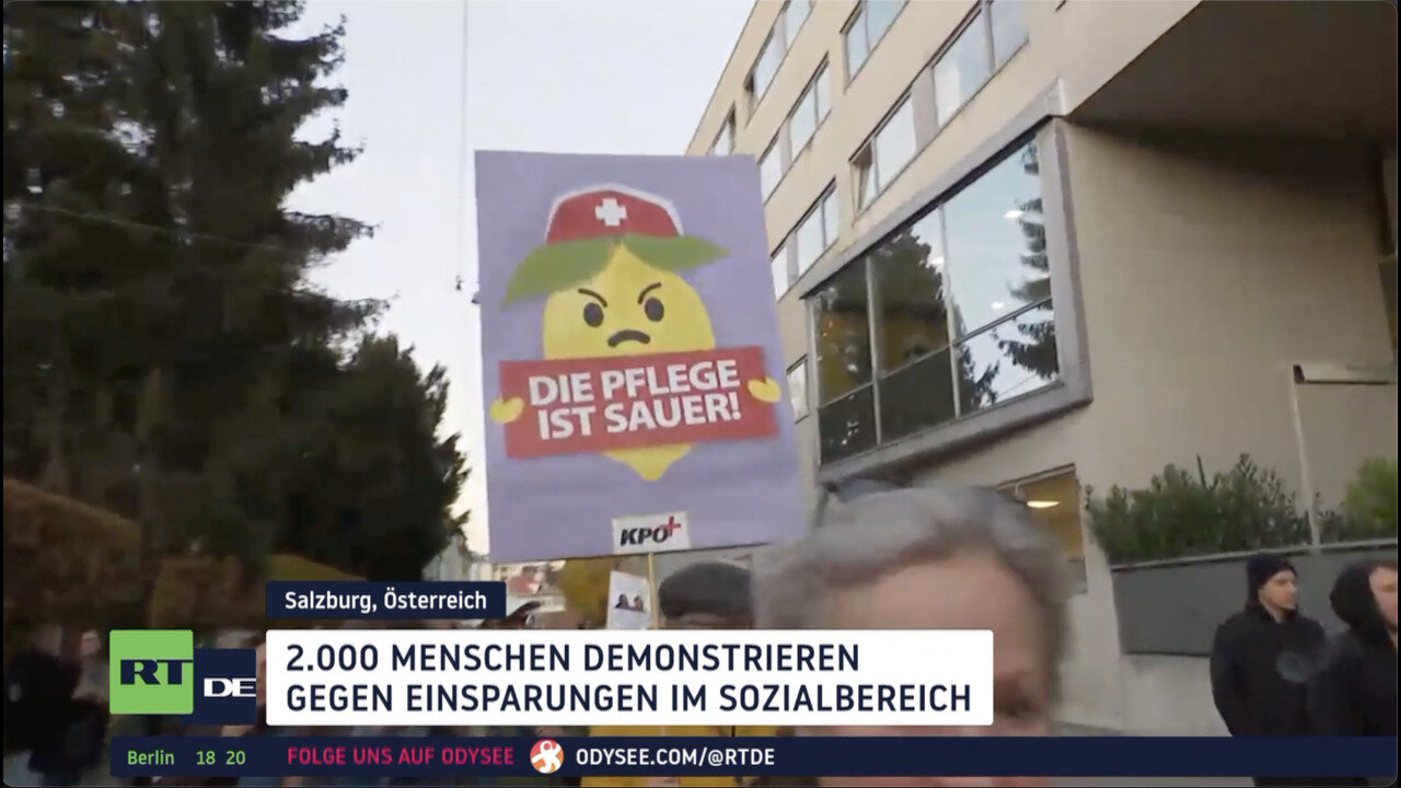 Pflegekräfte in Salzburg protestieren gegen Sparpläne der Regierung