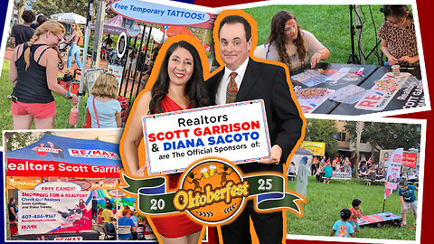 Official Sponsors of Oviedo Octoberfest | Top Orlando Realtors Scott Garrison & Diana Sacoto