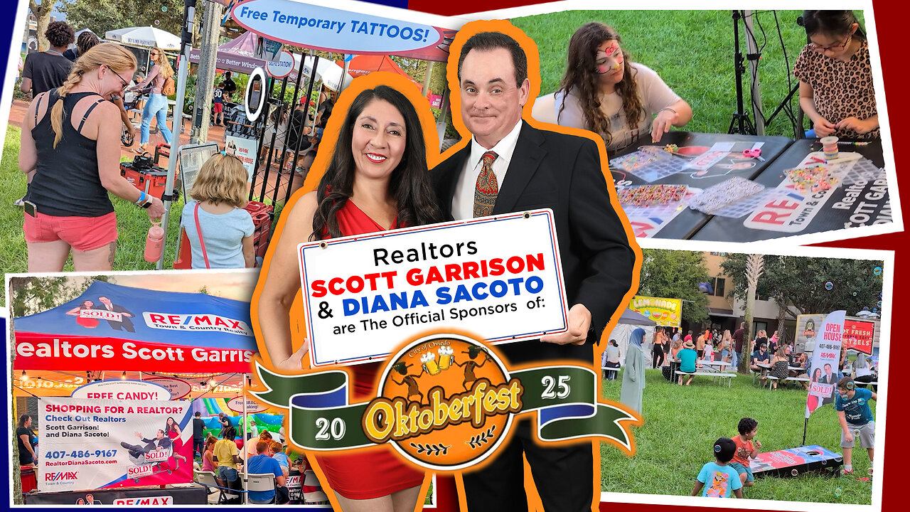 Official Sponsors of Oviedo Octoberfest | Top Orlando Realtors Scott Garrison & Diana Sacoto