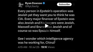 Do you think Jeffery Epstein worked for the Israeli government/Mossad?