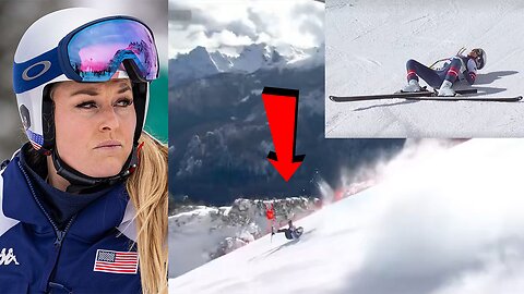 Lindsey Vonn CRASHES and TUMBLES down mountain at Winter Olympics and is SEVERELY INJURED!