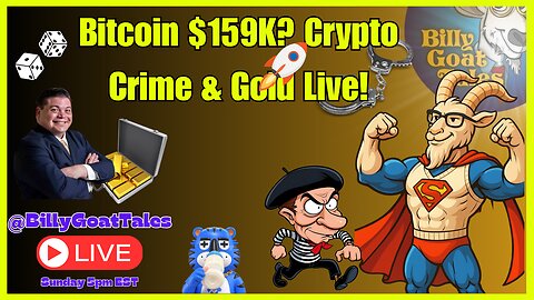 Bitcoin to $159K? Gold vs. Crypto Crime + @darkcrash181