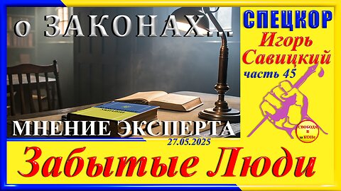 О ЗАКОНАХ-ч.45 Игорь Савицкий