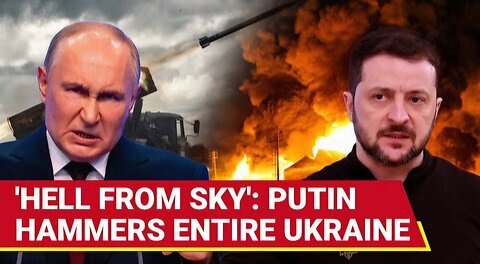 Russian HELLFIRE Obliterates Ukraine; Zelensky s Warplane SHOT DOWN | 400+ Missiles, Drones Fired
