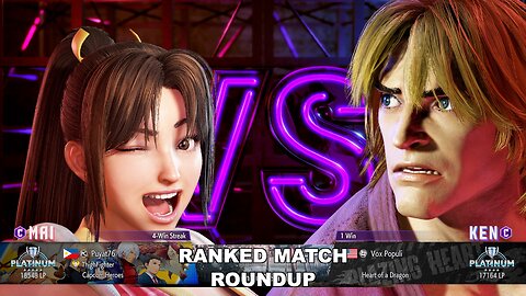 Kuya Kalbo SF6 Ranked Match Roundup. Mai Platinum Rank [Hori Fight Stick]