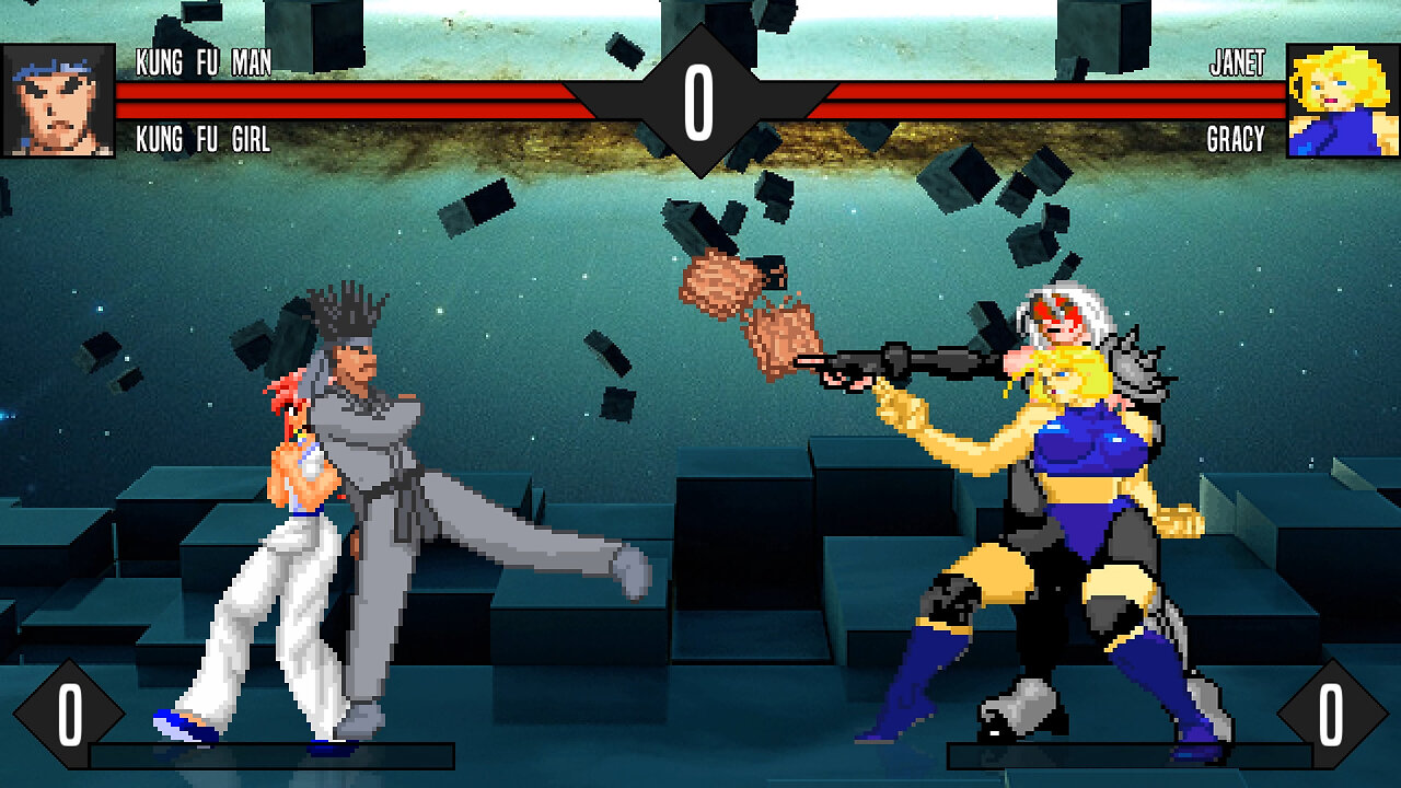 MUGEN - Kung Fu Man & Kung Fu Girl vs. Janet & Gracy - Download