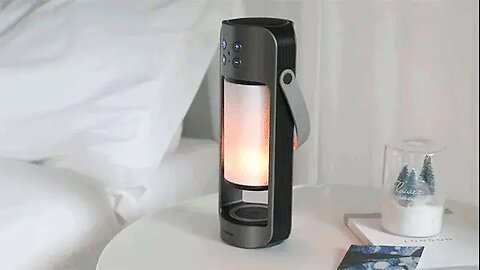 Portable LED Flame Bluetooth Speaker, with HD Speakers, 10W Wireless Phone Charger, Hi-Fi Sound