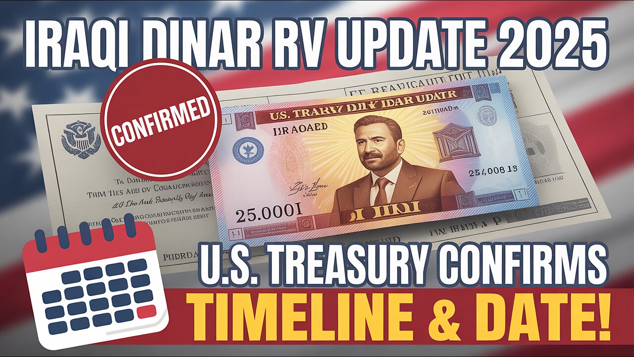 Iraqi Dinar RV Update 2025 – U.S. Treasury CONFIRMS Timeline & Date! 💥 Today's IQD News!