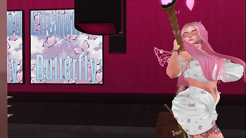 Hunting Butterflies @ Enchanted Butterfly Lounge, Second Life - Celestial Butterfly Livestream