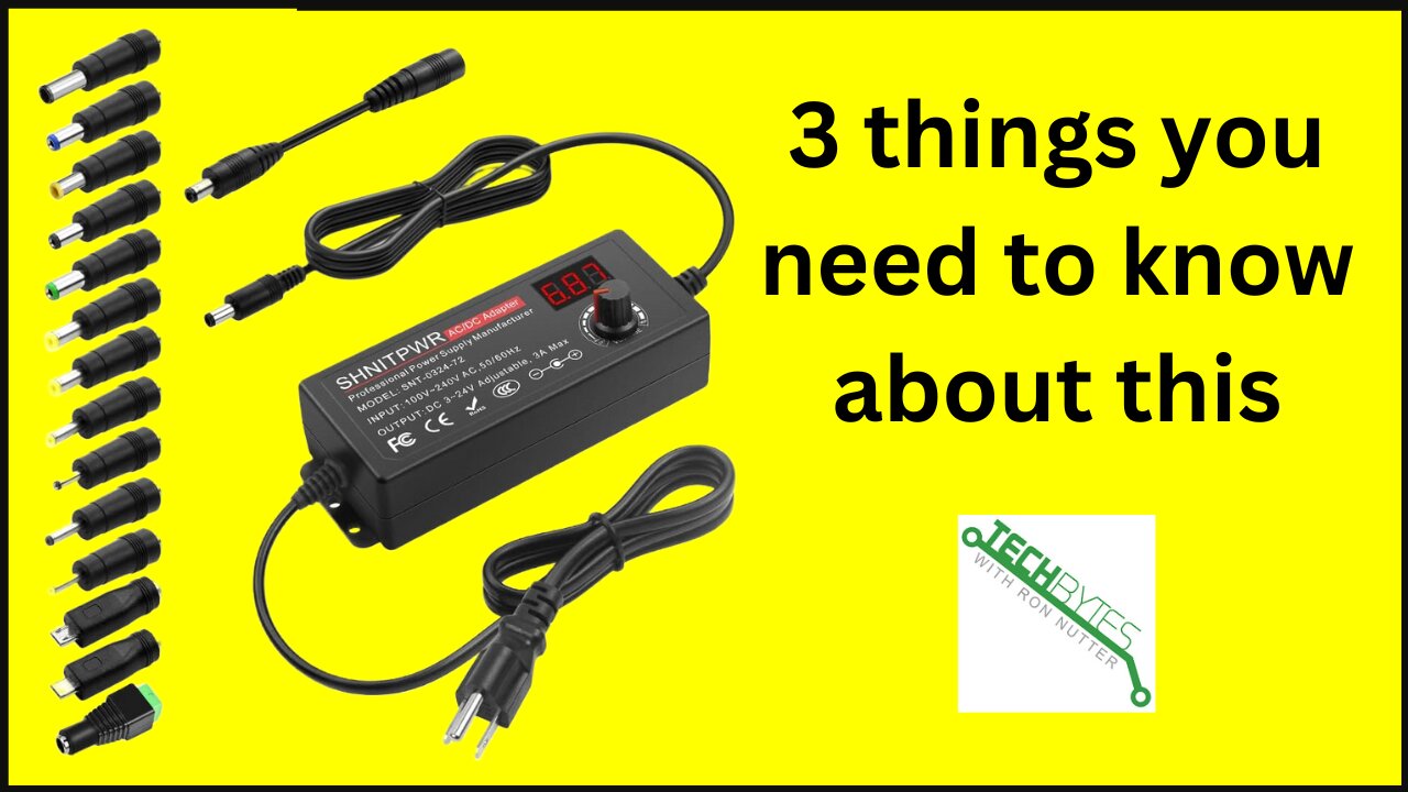 3 Things to know about the SHNITPWR 3V ~ 24V 3A 72W Power Supply Adjustable