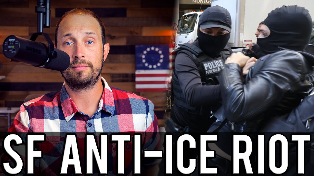 Anti-ICE Rioters Block Cars in San Francisco | Get Dragged Down the Street