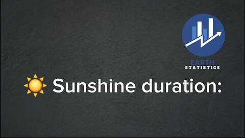 Sunshine duration...