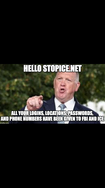 Stop ICE Website Hacked and All Users Data Given to FBI