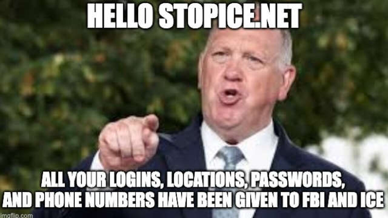 Stop ICE Website Hacked and All Users Data Given to FBI